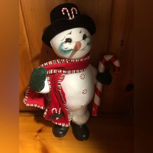 Candy Caine Snowman 18 Inch AnnaLee Doll 2005 Rare